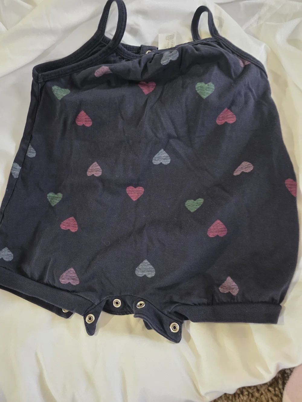 GAP Cream 'Mom's BFF' Sleeveless Baby Bodysuit with Rainbow Print